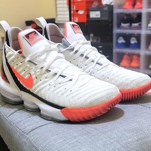 LeBron 16 White hot lava